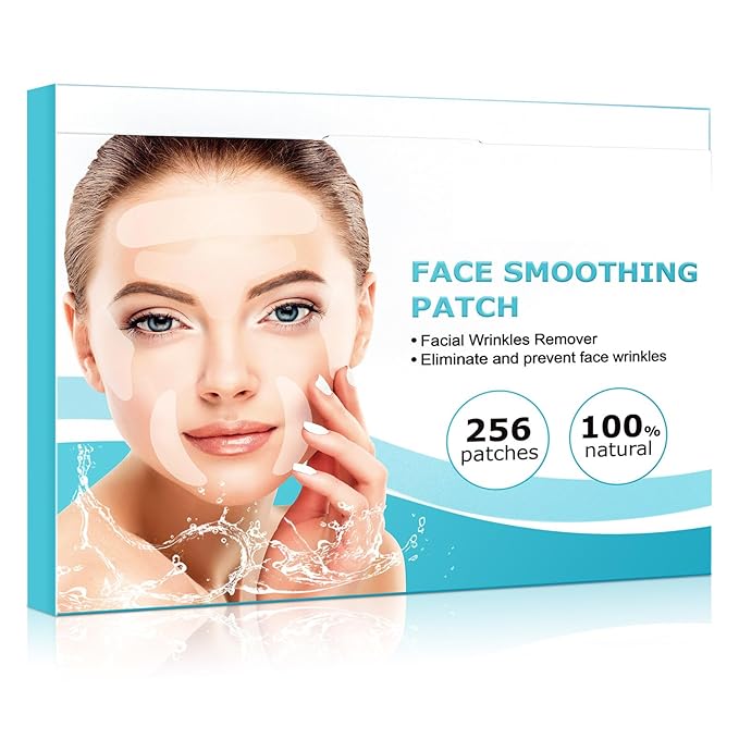 Face & Forehead Wrinkle Patches, Anti Wrinkle Patches for Forehead, Smile Lines, Crows Feet, Nasolabial Folds, Frown Lines, Overnight Treatment, 256 Pcs Facial Patches-VivaGrace Women