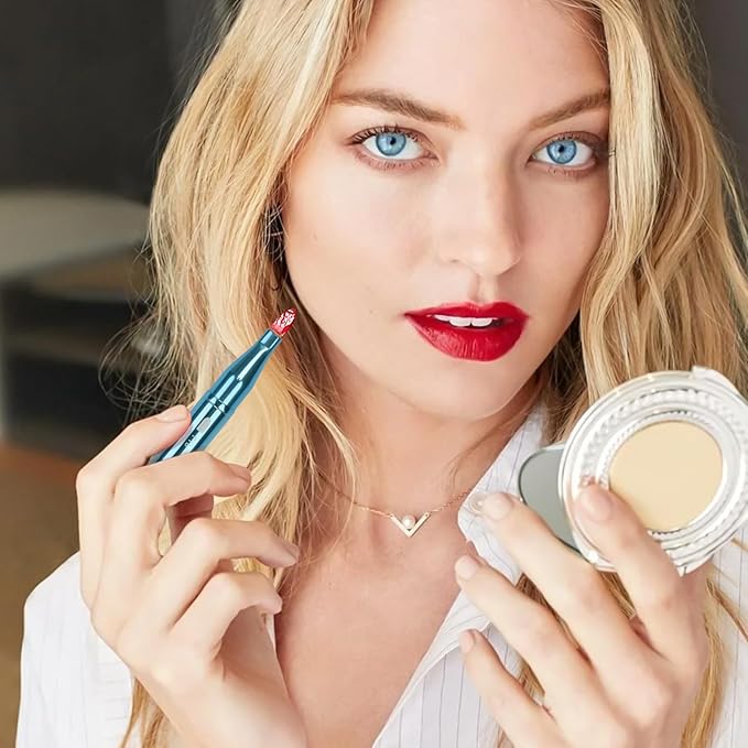 Unaone 4 in 1 Makeup Brush - Lip Brush for Lipstick, Eyebrow, Eyeshadow, Spiral Eyebrow Portable Detachable Multi-functional Lipstick Brush for Makeup-VivaGrace Women