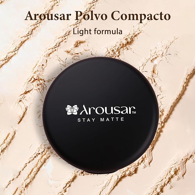 Pressed Face Powder, Flawless and Oil Control Pressed Setting Powder, Long Lasting Matte Finish 2# BEIGE 02-VivaGrace Women