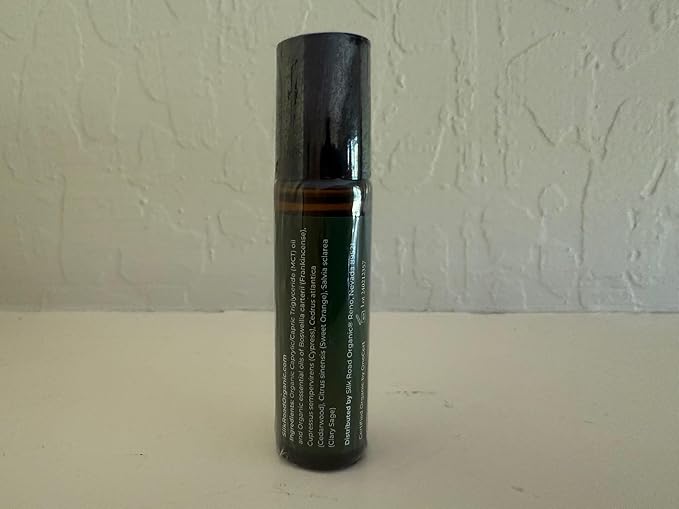 Silk Road Organic Wellness Essential Oil Vitality Blend Roll On - 100% Pure USDA Certified Frankincense, Cypress, Cedarwood, Clary Sage, Orange - Thrive Naturally, 10 ml Roller-VivaGrace Women