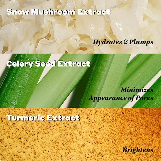 Volition Beauty Dewy Skin Kit Bundle with Celery Green Cream, Snow Mushroom Water Serum, Turmeric Brightening Polish | Age-Defies, Minimizes Pores & Brightens | Vegan, Paraben-Free & Cruelty-Free-VivaGrace Women