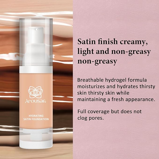 Liquid Foundation Makeup, Improves Uneven Skin Tone, Lightweight and Flawless Coverage for Hours 5# MEDIUM-VivaGrace Women