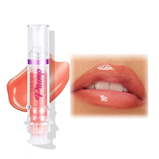 Natural Spicy Lip Plumping Booster Lip Plumping Oil，Lip Plumper Gloss, Ultra-Hydrating & Nourishing Plump and Pout Lip Plumper, Glossy Finish Fuller Lip Plumping Lip Gloss for Women Girls(06#)-VivaGrace Women