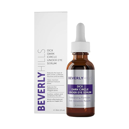 Beverly Hills DCX Under Eye Serum for Wrinkles, Puffy Eyes and Dark Cirlces Treatment for All Skin Types | Anti Wrinkle Serum with Seaweed, Hyaluronic Acids & Peptides for Hydrated & Soft Skin, 30 mL-VivaGrace Women