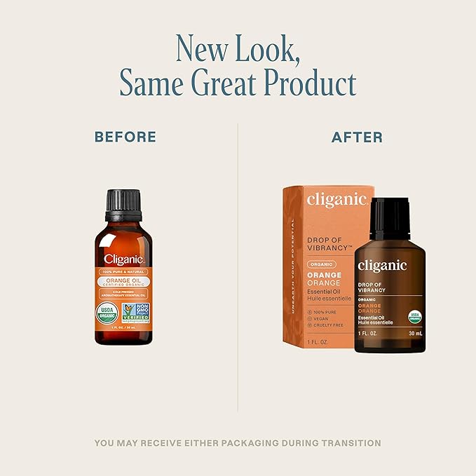 Cliganic Organic Sweet Orange Essential Oil, 1oz - 100% Pure Natural for Aromatherapy Diffuser | Non-GMO Verified (Packaging May Vary)-VivaGrace Women