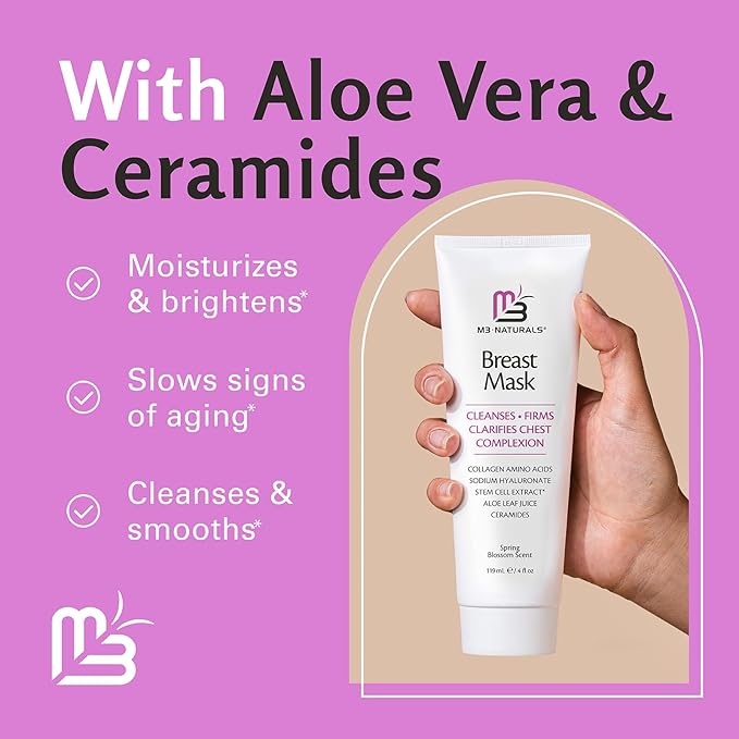 Moisturizing Breast Enhancement Cream for Women - Breast Firming and Lifting Cream with Collagen and Ceramides - Clarifying Neck and Breast Enhancer Cream for Wrinkles and Dry Skin-VivaGrace Women