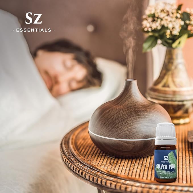 Silver Pine Essential Oil - 100% Pure & Undiluted- Extracted from Pinus Sylvestris - Clean & Fresh Scent with Woody Overtones - Therapeutic Grade & Vegan - 0.17oz (5ml)-VivaGrace Women