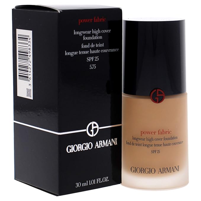 Giorgio Armani Power Fabric Longwear High Cover Foundation SPF 25 - 5.75 Women Foundation 1 oz-VivaGrace Women
