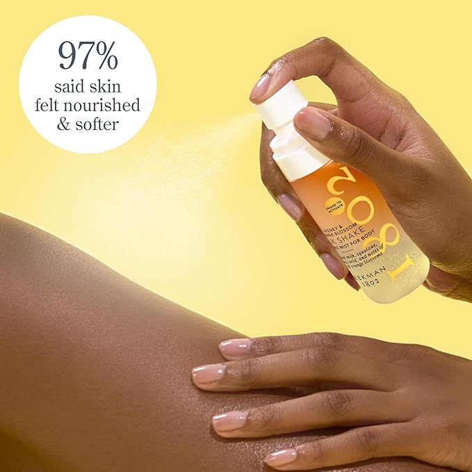 Beekman 1802 Honey & Orange Blossom Milk Shake - Body Mist - 4.7 fl. oz - With Hyaluronic Acid & Jojoba Oil - Instantly Moisturizes, Hydrates & Softens - Good for Sensitive Skin - Cruelty Free-VivaGrace Women