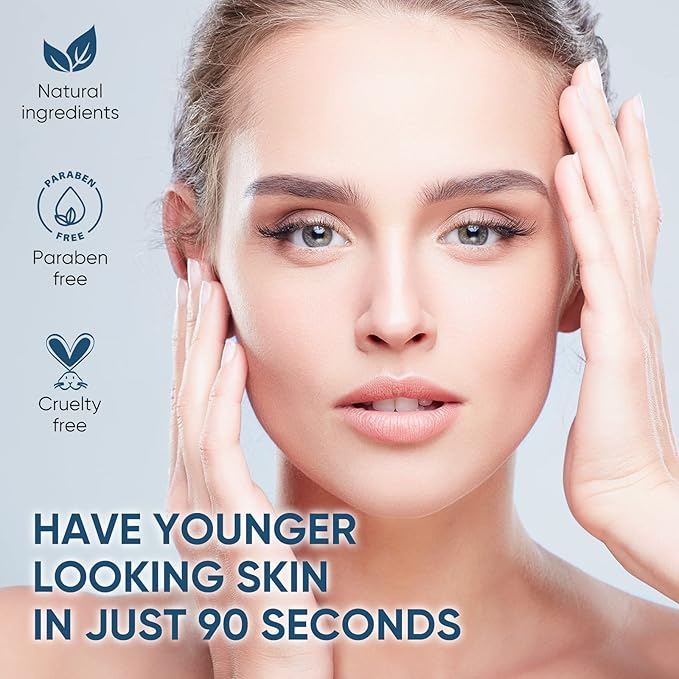 Instant Face Lift Cream, Temporary Skin Tightening Cream with Hyaluronic Acid, Visibly Firming Loose Sagging Skin for Face and Neck in 2 Minutes, Smooth Fine Lines and Wrinkle-VivaGrace Women