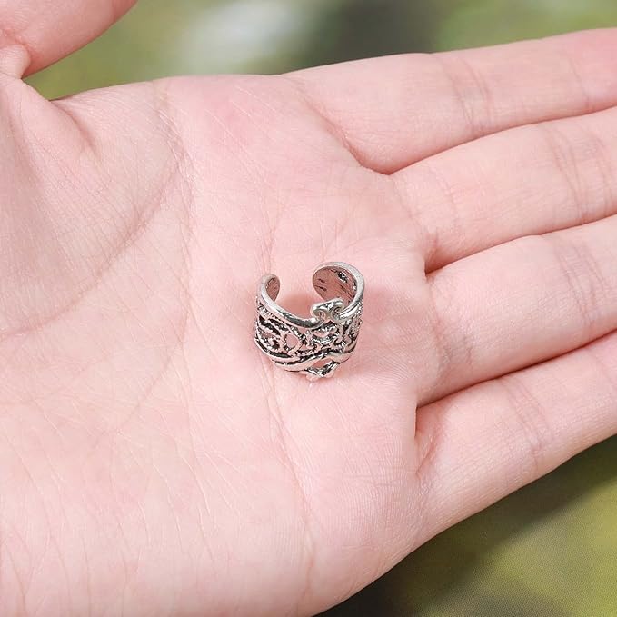 Boho Ear Cuff Earrings Silver Conch Ear Cuffs Earrings Helix Hoop Earrings Non Pierced Cartilage Earrings Jewelry for Women and Girls-VivaGrace Women