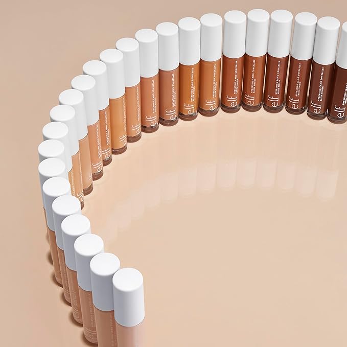 e.l.f. Hydrating Camo Concealer, Lightweight, Full Coverage, Long Lasting, Conceals, Corrects, Covers, Hydrates, Highlights, Medium Warm, Satin Finish, 25 Shades, All-Day Wear, 0.20 Fl Oz