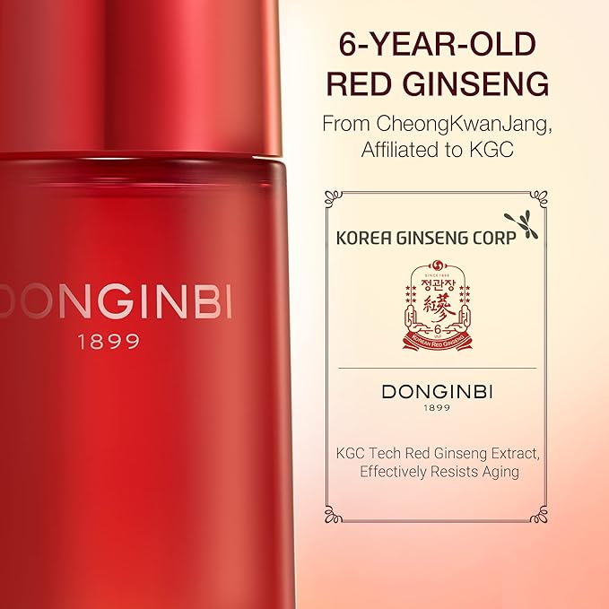 [Upgraded] DONGINBI Korean Red Ginseng Essential Care Set EX, Anti Aging Skin Care Routine Kit - Skin Moisturizing For All Skin Type-VivaGrace Women
