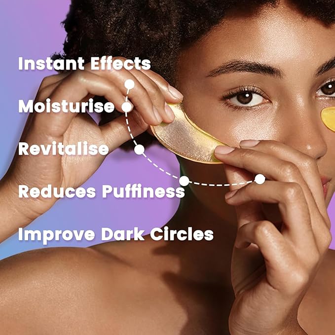 Under Eye Patches for Dark Circles - Deliver a Burst of Hydration - Reduce Under Eye Bags and Smooth Wrinkles - Eye Masks for Puffy Eyes-VivaGrace Women