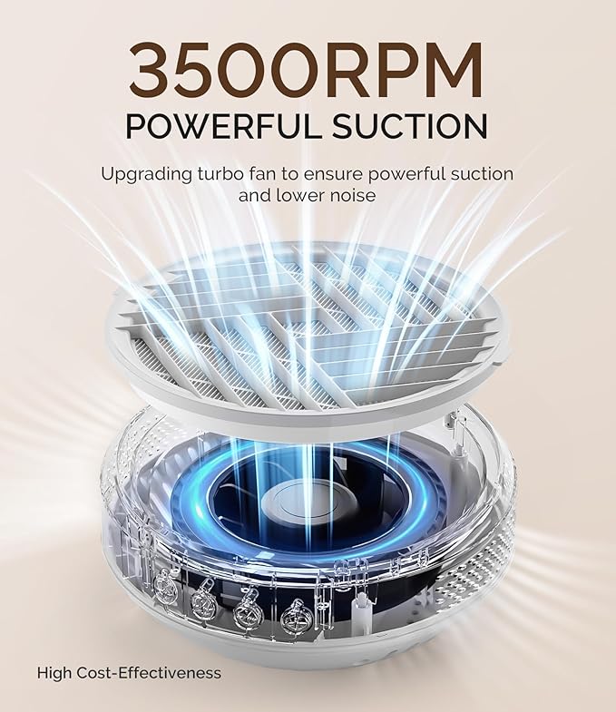 MelodySusie Cordless Nail Dust Collector,Compact Vacuum Fan Rechargeable Dust Collector with Reusable Filter,SProR Powerful Dust Suction Machine for Acrylic Gel Polish Manicure Pedicure at Salon&Home-VivaGrace Women