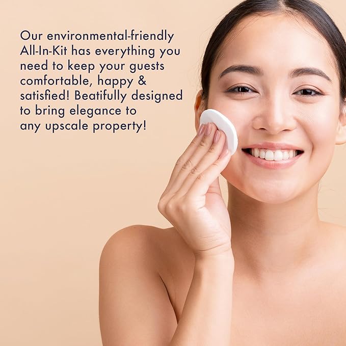 1-Shoppe All-in-Kit | Personal Care Kit Frosted Sachet Wrap | Hotels and Vacation Rentals | (Case of 50)-VivaGrace Women