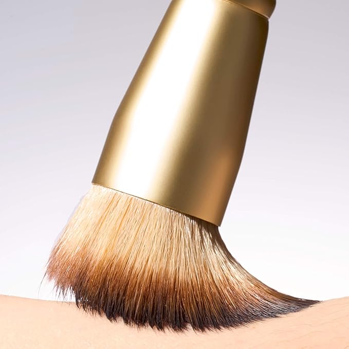 LAURA GELLER NEW YORK The Wonder Brush, Makeup Brush with Wooden Handle, Apply The Wonder Balm, Cream & Liquid Blush, Even Application and Blending-VivaGrace Women