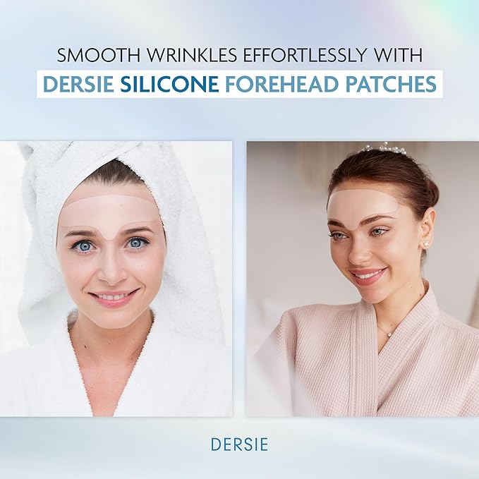 Dersie Silicone Forehead Wrinkle Patches: Reusable Anti Wrinkle Pads for Wrinkles - Overnight Use Forehead Wrinkles Treatment (3 Count (Pack of 1))-VivaGrace Women