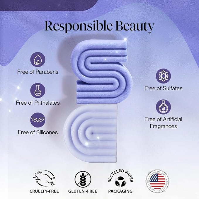 Kitsch Toning Purple Shampoo & Conditioner Bar Set For Blondes & Color Treated Hair - With Biotin for Strengthening & Neutralizing Brassy Tones - Vegan, Silicone & Sulfate Free - Made in USA-VivaGrace Women