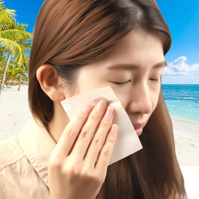 Teenitor Oil Absorbing Sheets for Face, 1000 Sheets Jasmine Oil Blotting Paper for Oily Skin, Natural Oil Control Film Oil Blotting Sheets for Face Men Women, Face Oil Sheets-VivaGrace Women