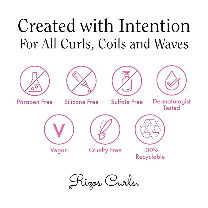 Rizos Curls Trio Bundle, Hydrating Shampoo & Deep Conditioner & Curl Cream Bundle, Gently Cleanse and Hydrate Curly Hair, Style & Define Curls for Frizz Free Volume, For All Curl Patterns 2a - 4c-VivaGrace Women