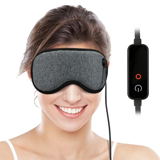 Heated Steam Eye Mask, Warm Compress For Eyes, Pressure Relief Eye Mask For Sleeping, Relieve Eye Fatigue and Eye Strain-VivaGrace Women