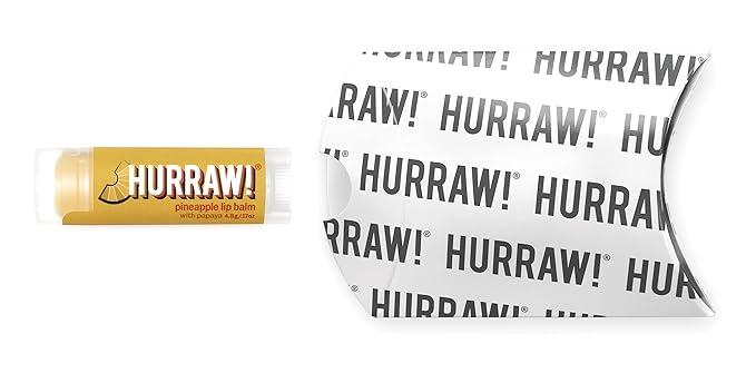 Hurraw! Pineapple Lip Balm: Organic, Certified Vegan, Cruelty and Gluten Free. Non-GMO, 100% Natural Ingredients. Bee, Shea, Soy and Palm Free. Made in USA-VivaGrace Women