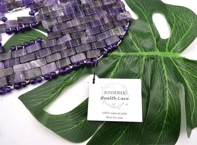 Jade Face Mask, Jade Mask for Relieving Face & Eye Puffiness Migraine, Anti Wrinkle Mask Therapy, Yoga Meditation Tools (Amethyst)-VivaGrace Women