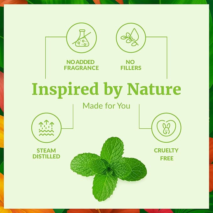 SVA Peppermint Essential Oil – 4 Fl Oz – 100% Natural Peppermint Oil - for Diffuser, Hair Care, Face, Skin Care, Aromatherapy, Scalp and Body Massage, Soap and Candle Making - with Dropper-VivaGrace Women