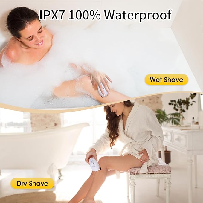 Electric Razors for Women, 5 in 1 Painless Rechargeable Dusk Shaver Womens, Women's Shavers Everything, Lady Leg/Bikini/Face Hair Removal Products, Female Wet Dry Shaving Machine-VivaGrace Women