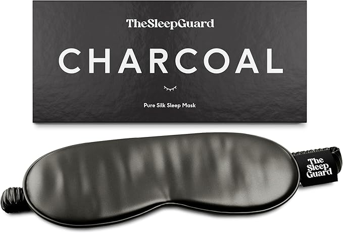 Pure Silk Sleep Mask [100% 6A Mulberry Silk, 22 Momme] Light Blocking Travel Essentials. Eye Masks for Sleeping. Black Oeko-Tex Blindfold. Eye Covers for Men & Women-VivaGrace Women