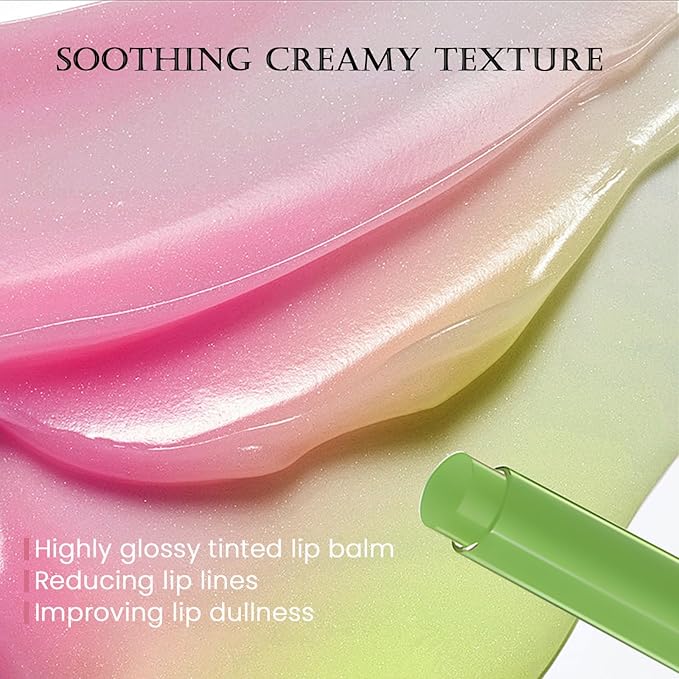 DAGEDA Tinted Lip Balm, Moisturizing Magic Color Changing Lipstick, Soothing Hydrating Lip Balm Tinted, Glossy Lip Plump Gloss Butter Balm, Lightweight, Non-Greasy, 04-VivaGrace Women