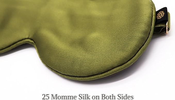 Premium 25 Momme Mulberry Silk Eye Mask for Sleeping (Jungle)-VivaGrace Women