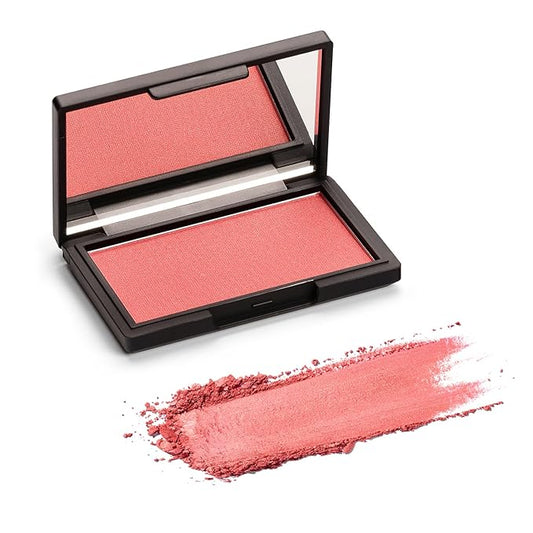 Makeup Powder Blusher - "Tantrum" - 4g / 0.141oz - Pigmented, Buildable, Lightweight Powder Blush for a Radiant, Healthy, Natural Glow. Versatile Shades - Pink, Coral, Peach & Golden Hues-VivaGrace Women