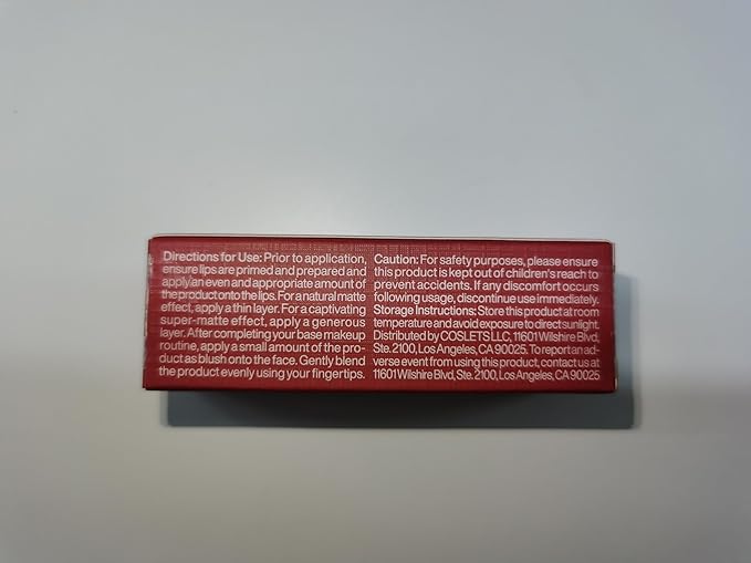 ITY Velvet Matte Finish Lip Stain-Mousse Textured Lip Clay, Red Shade, Conceals Lip Lines, Rich Pigment Lip Tint Lipsticks, 0.14 oz (4g) in Ruby-VivaGrace Women