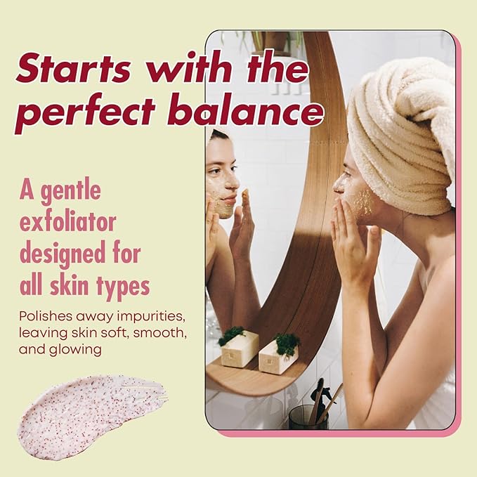 Collagen Facial Scrub - Dermatologist Tested, Anti-Aging, Hydrates & Improves Firmness, Korean Skin Care, 95% Natural, Clean Beauty, Non - GMO, Cruelty - Free - 1 Pack-VivaGrace Women