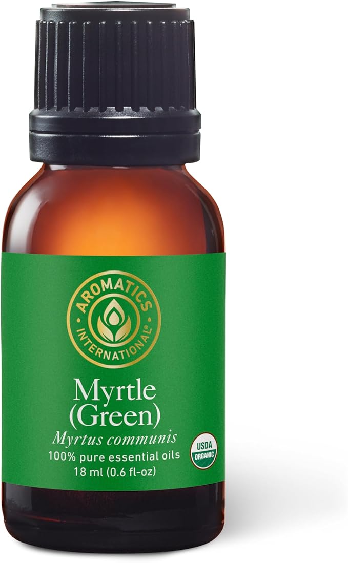 Aromatics International Premium Organic Myrtle Green Essential Oil 18ml | 100% Pure Essential Oil for Diffusion & Aromatherapy-VivaGrace Women