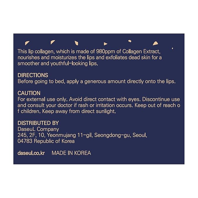 Perfect Sleep Lip Collagen 0.52fl.oz/15ml, Hydrolyzed Collagen+Rice Protein, Willow Bark Extract & Peptide to Nourish, Moisturize & Exfoliate the lips, Sleep-Beauty, Korean Overnight Lip Mask-VivaGrace Women