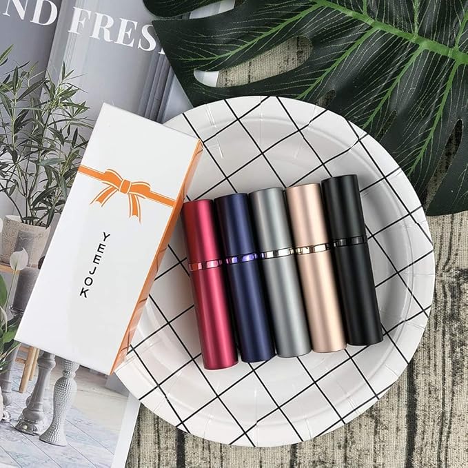 YEEJOK Travel Essentials for Women & Men - Refillable Perfume Bottles, Atomizer Spray Container, Mini Portable 5ml Bottle for Flying, Purse & Travel-VivaGrace Women