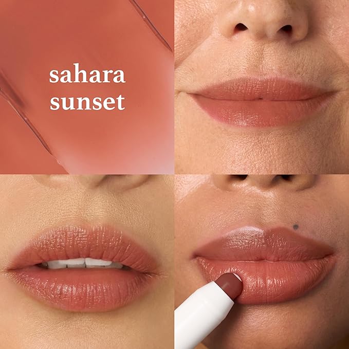 Julep It's Balm: Tinted Lip Balm + Buildable Lip Color - Sahra Sunset - Natural Gloss Finish - Hydrating Vitamin E Core - Vegan-VivaGrace Women