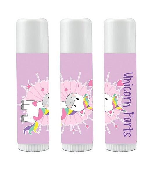 12 Unicorn Farts Lip Balm Favors - Unicorn Theme Lip Balms - Unicorn Party Favors - Girls Party Favors - Unicorn Farts Favors-VivaGrace Women