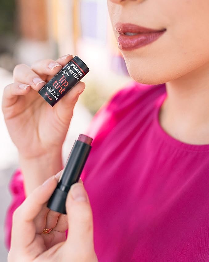 Eco Lips Vegan Cruelty-Free Brazilian Lip Tint Variety Pack - 100% Natural Lip Balm (Blessed, Blissful, Brave, Brazen, Bold) (5 Pack) | Made in USA-VivaGrace Women