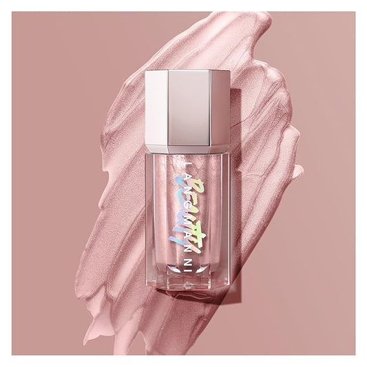 URQT Highly Pigmented Liquid Contour Highlighter - Built-in Sponge Tip Sculpted Complexion Wand Contour Non-Greasy Long Lasting Natural Weightless Buildable Highlighters Contour Contouring Bronzer (#01 ROSE QUARTZ)-VivaGrace Women