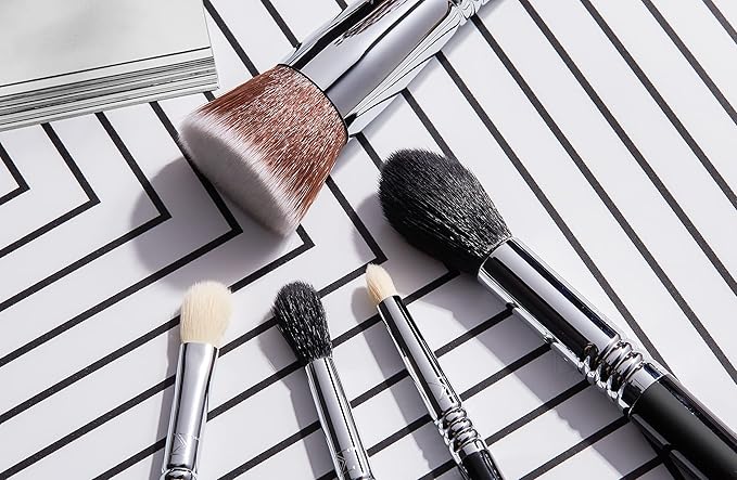 Sigma Beauty Professional F35 Tapered Highlighter synthetic Face Makeup Brush with SigmaTech® fibers for Highlighting and Contouring-VivaGrace Women