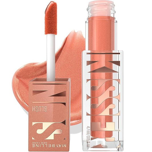 Maybelline Sunkisser Multi-Use Liquid Blush and Bronzer, Blendable, Longwear, Glowy Make Up, Sol Search, 1 Count-VivaGrace Women