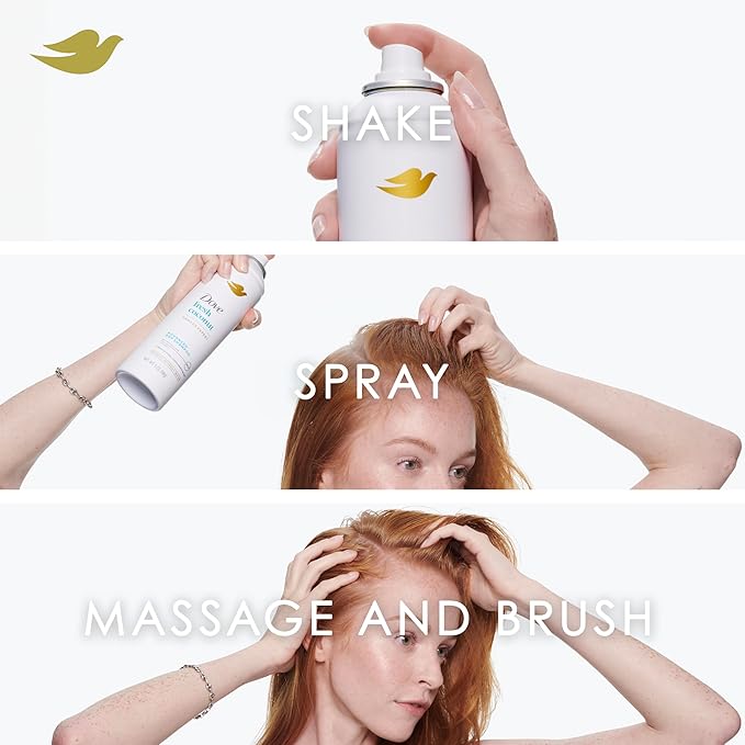 Dove Dry Shampoo for 2 Count for Oily Hair Volume & Fullness for Refreshed Hair 5 oz-VivaGrace Women
