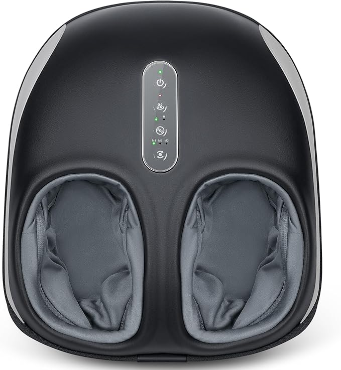 Nekteck Shiatsu Foot Massager with Heat for Neuropathy & Plantar Fasciitis, Electric Heated Feet Massager Machine for Pain Relief & Circulation, Birthday Christmas Gifts for Women Men Mom Dad Him Her-VivaGrace Women