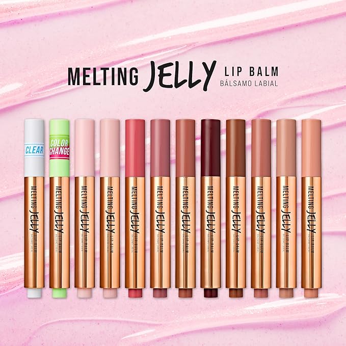KISS NEW YORK Professional Melting Jelly Lip Balm, High Shine & Moisturizing Lip Stick, Long Lasting, Plumping Effect Look, Non-Sticky & Not Cakey, Easy Application & Natural Coverage (Chocolate)-VivaGrace Women