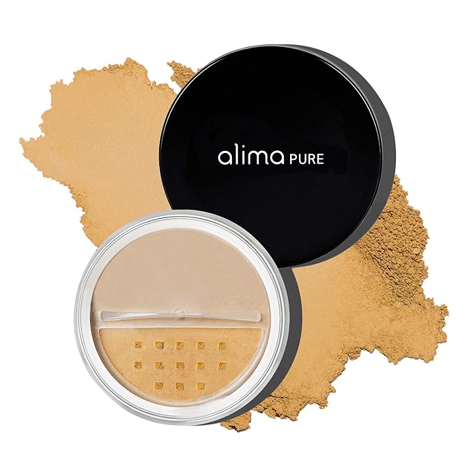 Alima Pure Matte Foundation Loose Mineral Powder Foundation Makeup, Loose Powder Makeup Oil Free Talc Free Powder, Natural Makeup Mineral Foundation Full Coverage Natural Foundation Powder .15 oz/4.5g-VivaGrace Women