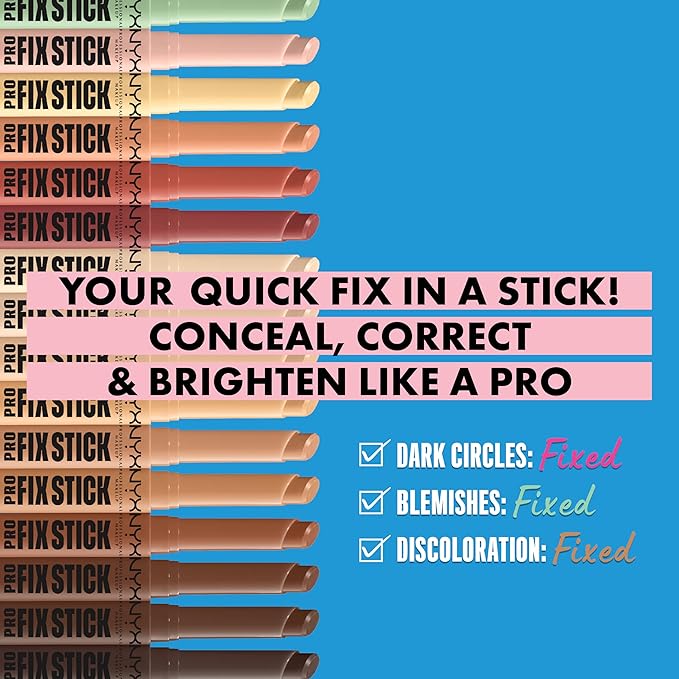 NYX PROFESSIONAL MAKEUP Pro Fix Stick Correcting Concealer, Buildable Medium Coverage Concealer Stick - Soft Beige-VivaGrace Women